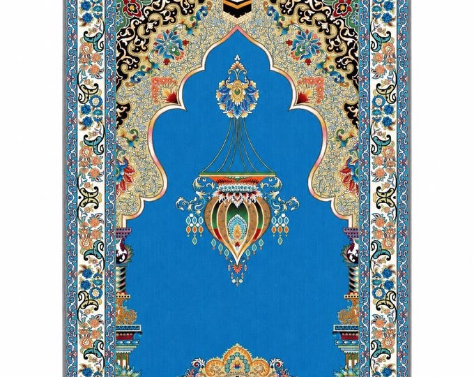 Blue Prayer Rug, Custom Prayer Mat, Muslim İslamic Gift
