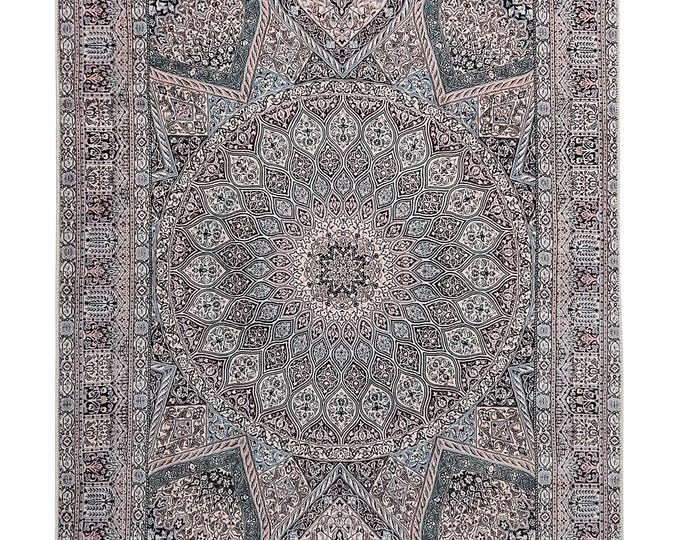 Turkish Area Rug Mat : Soft 8x10 Carpet for Living Room, Bedroom & Entryway