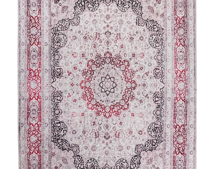 Turkish Prayer Rug | Classic Silky Soft Red Prayer Mat