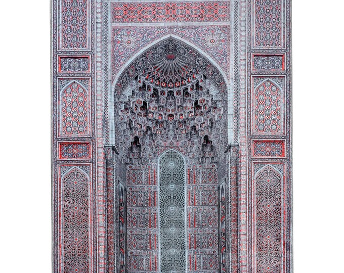 Prayer Rug | Soft Turkish Seccade | Ottoman Design | Large Size | Non-Slip | Washable | Personalized Islamic Gift | Ramadan & Umrah