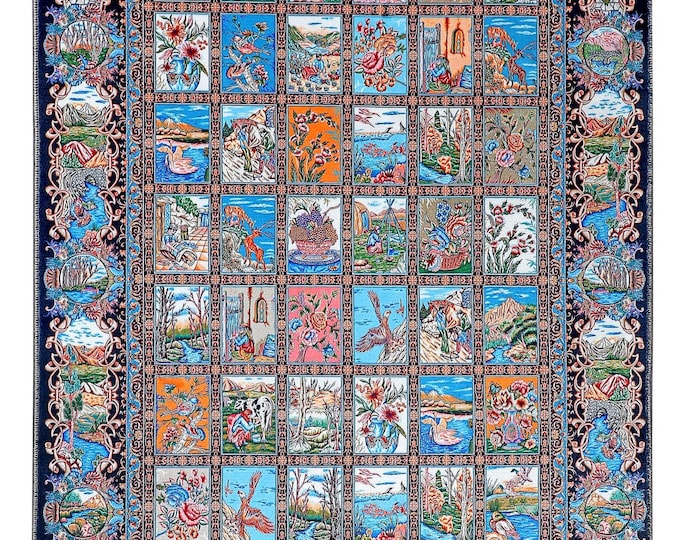 Prayer Rug, Prayer Mat, Garden Panel Design Gebetsteppich