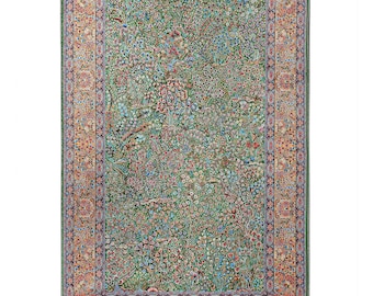 Islamic Prayer Rug – Soft Floral Turkish Sajadah, Muslim Janamaz Prayer Mat, Velvet Eid Ramadan Gift, Multiple Sizes