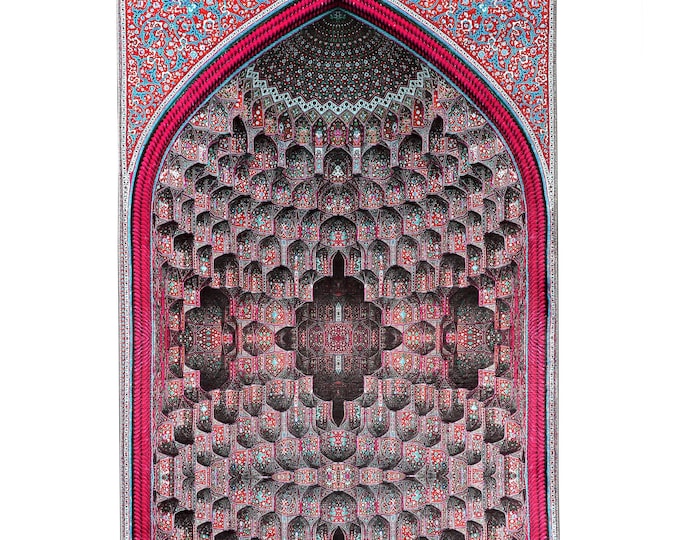 Custom Prayer Mat, Personalized Prayer Rug, Islamic Muslim Janamaz Sejadah