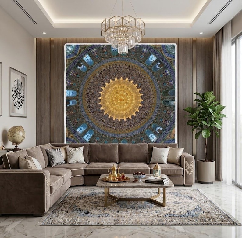 Islamic Mosque Art, Mosque Wall Hanging, Muslim Home Decor - Etsy
