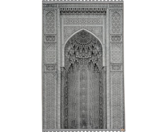 Turkish Prayer Rug  Silky Soft Prayer Mat Islamic Muslim Gift Gebetsteppich
