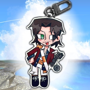 First Officer - Identity V Wooden Single sided Keychain - IDV - Jose Baden