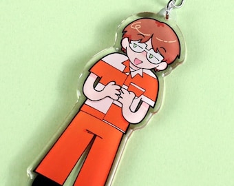 Paul Dano Riddler Inmate Acrylic Keychain Double Sided