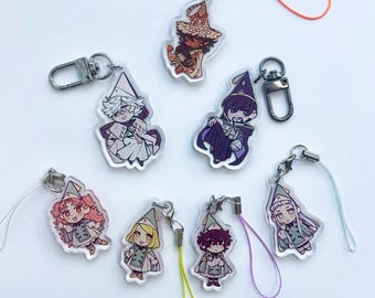 Witch Hat Atelier Keychains - Qifrey, Olruggio, Coco, Tetia, Agott, Richeh, Custas