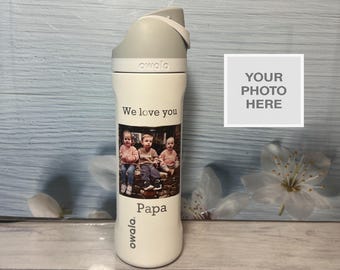 Personalized Owala FreeSip Bottle with Photo – Custom Picture Water Bottle, Photo Gift, Custom Owala Bottle, Personalized Drinkware Gift