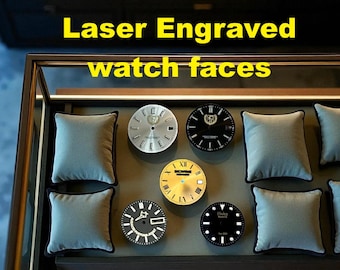 Cadran de montre personnalisé gravé au laser | Cadeau personnalisé pour montre