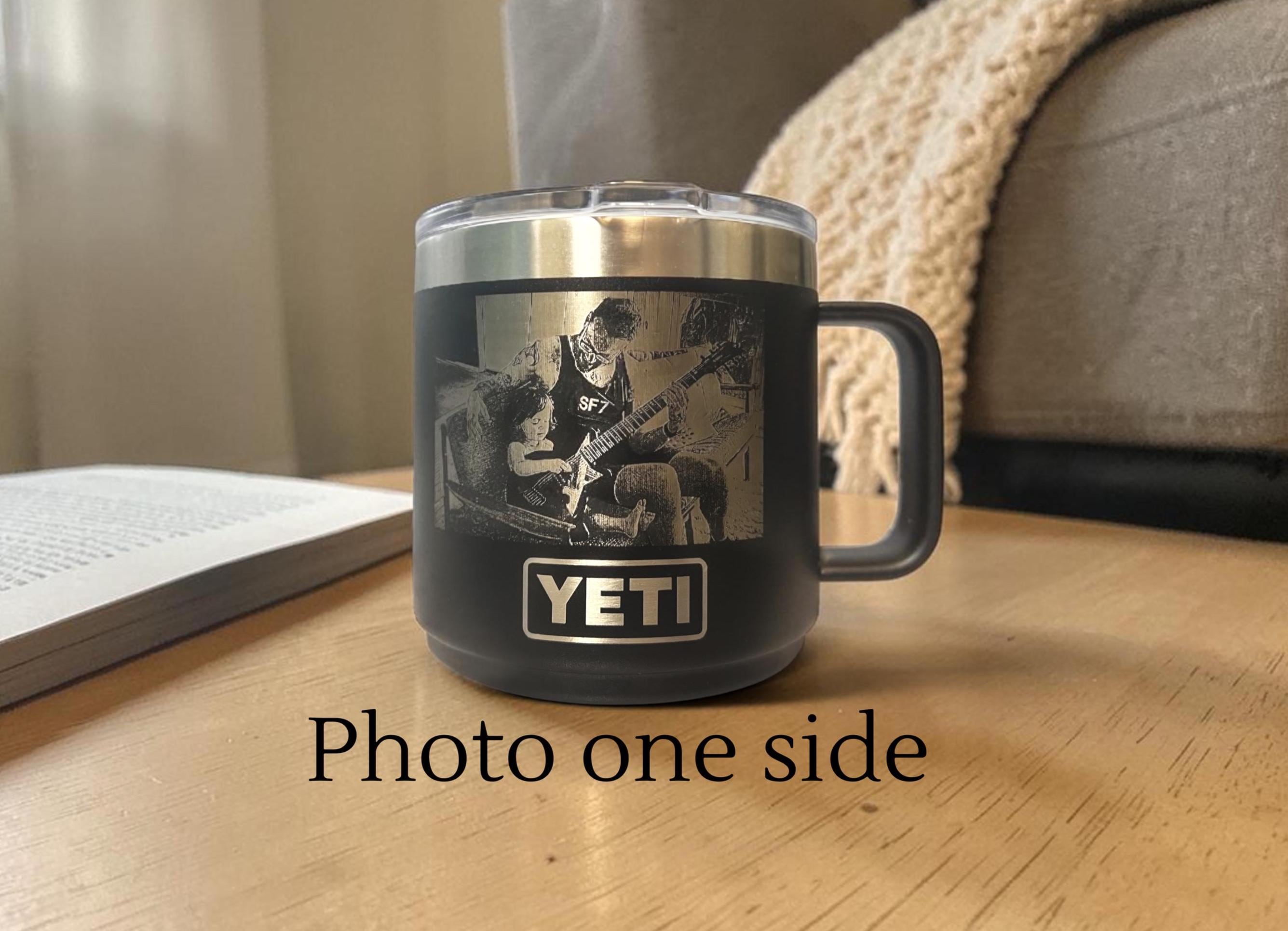 Personalized Yeti 14oz Mug With Picture, Custom Engraved Photo Mug