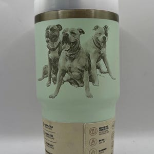 Custom Dog Photo Engraved Stanley Tumbler – Personalized Gift for Dog Lovers, Father’s Day, Mother’s Day, Pet Memorial Cup, Special Occasion
