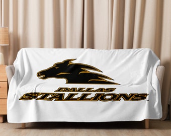 Dallas Stallions RHI Sherpa Blanket