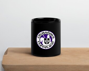 Cleveland Crusaders Hockey WHA Black Glossy Mug - Ideal for Fans & Collectors