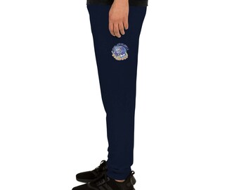 Trendy Streetwear Unisex Joggers, Unique Sports Joggers, Philadelphia Bulldogs Roller Hockey Design International RHI Joggers