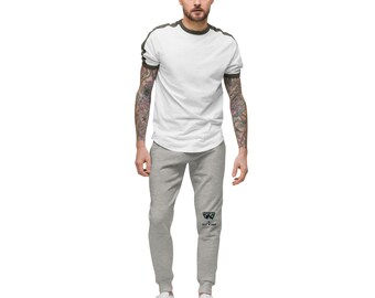 Unique Unisex Collage Fleece Sweatpants, Edmonton Sled Dogs Printed Design RHI Men and Women Streetwear Sweatpants