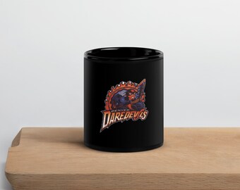 Denver Dare Devils RHI Black Glossy Coffee Mug - Ideal for Coffee Lovers & Sports Fans