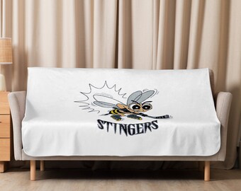 New England Stingers RHI Sherpa Blanket