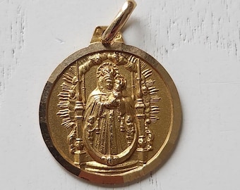Holy mother and jesus theme necklace pendant