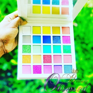 Neon makeup palette