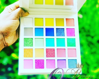 Neon makeup palette