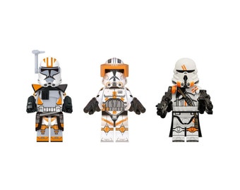 Commander Cody, Clone Airborne Trooper, 212th Arc Trooper - Star Wars Custom Minifigures