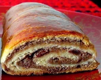 Nut roll, European pastry, Czech pastry, zavin, strudel, kolache