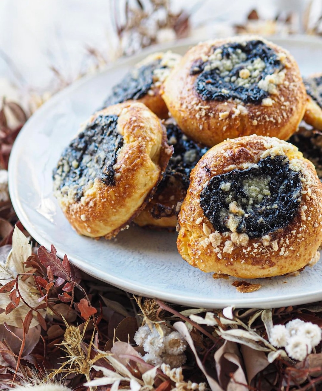 Czech Kolache, Kolachi, European Pastry, Wedding Pastry With Prune/plum
