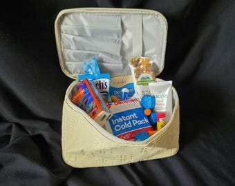 Perimenopausa, Kit di sopravvivenza per la menopausa, Kit di pronto soccorso, Borsa da toilette