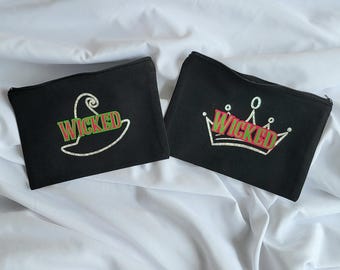Wicked Canvas Pouch: Makeup, Pencil, or Art Supply Bag