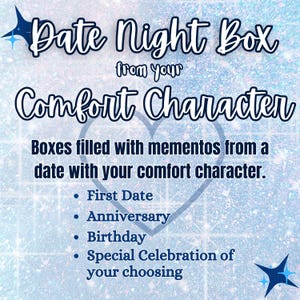 Date Night Character Box, mehrere Größen erhältlich