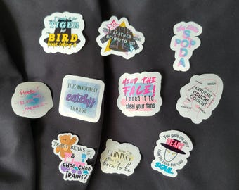 KPop Demon Hunters Sticker, Waterproof Vinyl Decals, Huntr/x, Saja Boys