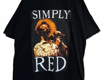 90s Simply Red Concert T-Shirt - Authentic Vintage Tour Merchandise - Casual Retro Music Tee - Perfect Gift for Collectors