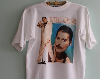 Camiseta oficial vintage de Freddie Mercury de 1992: camiseta vintage de Queen, camiseta de banda