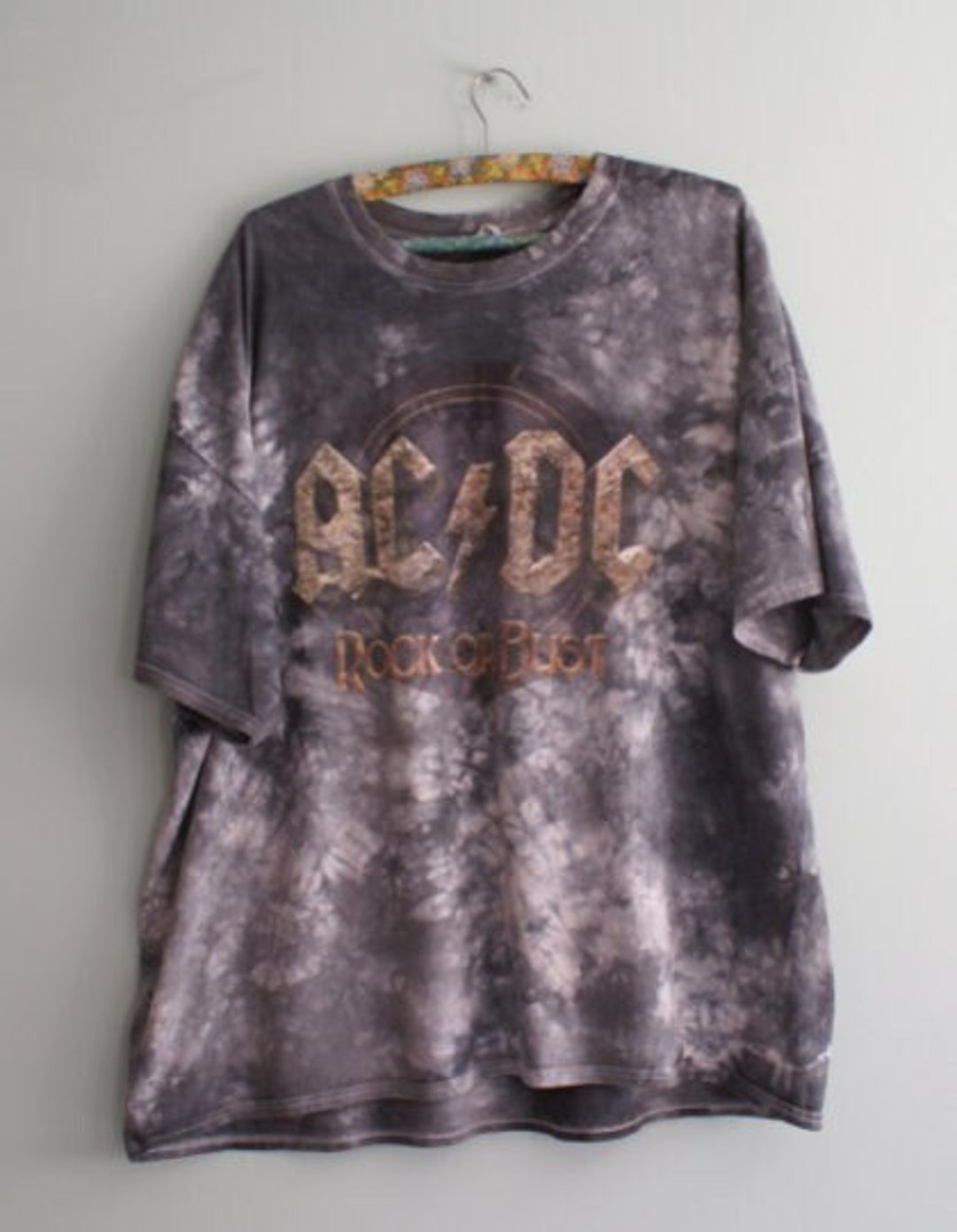 acdc tie dye shirt