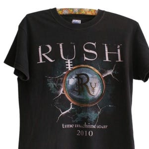 Preowned, Official Rush t-shirt, Rush Time Machine Tour, Rush band tee, Vintage Band shirt, Festival Clothing, Rush tour shirt