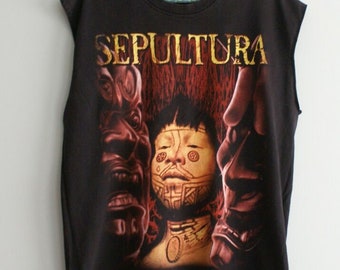 90s SEPULTURA ROOTS Tシャツ シングルステッチ TULTEX Sepultura Roots T-shirt, Vintage Sepultura T-shirt, Vintage