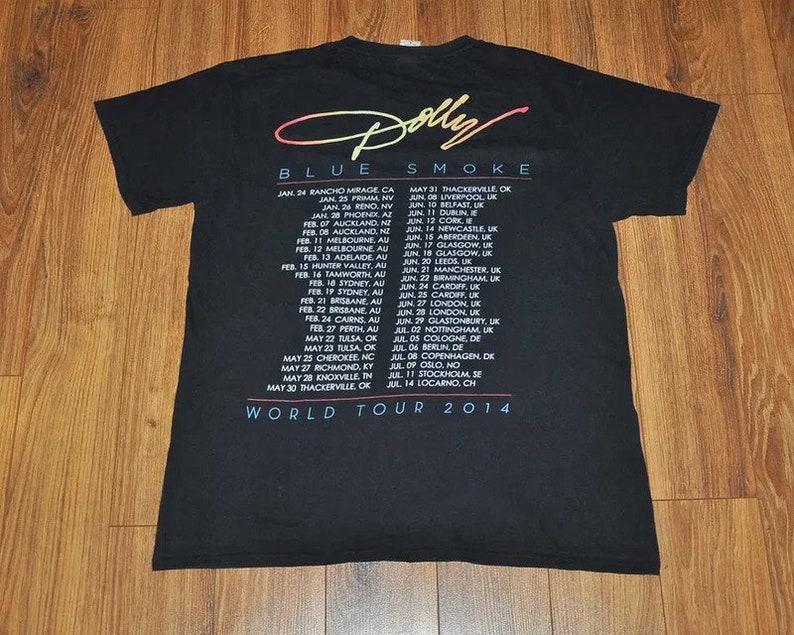 Dolly Parton Shirt Blue Smoke Tour Shirt Band Tee Band T-shirt Dolly ...