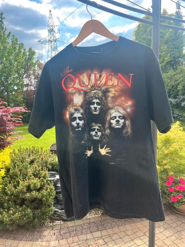 Queen T-Shirt Ufficiale - Gradient Logo Bohemian Rhapsody - Maglia Rock Unisex, Taglia Media