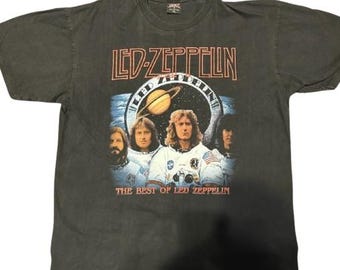 Vintage Led Zeppelin Shirt - Seltenes Band Photo Graphic Tee - Klassische Rockband Merchandise - Musikliebhaber Geschenk