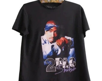 Koszulka Tupac Shakur, Koszulka 2Pac, Koszulka zespołu w stylu vintage, Koszulki rapowe
