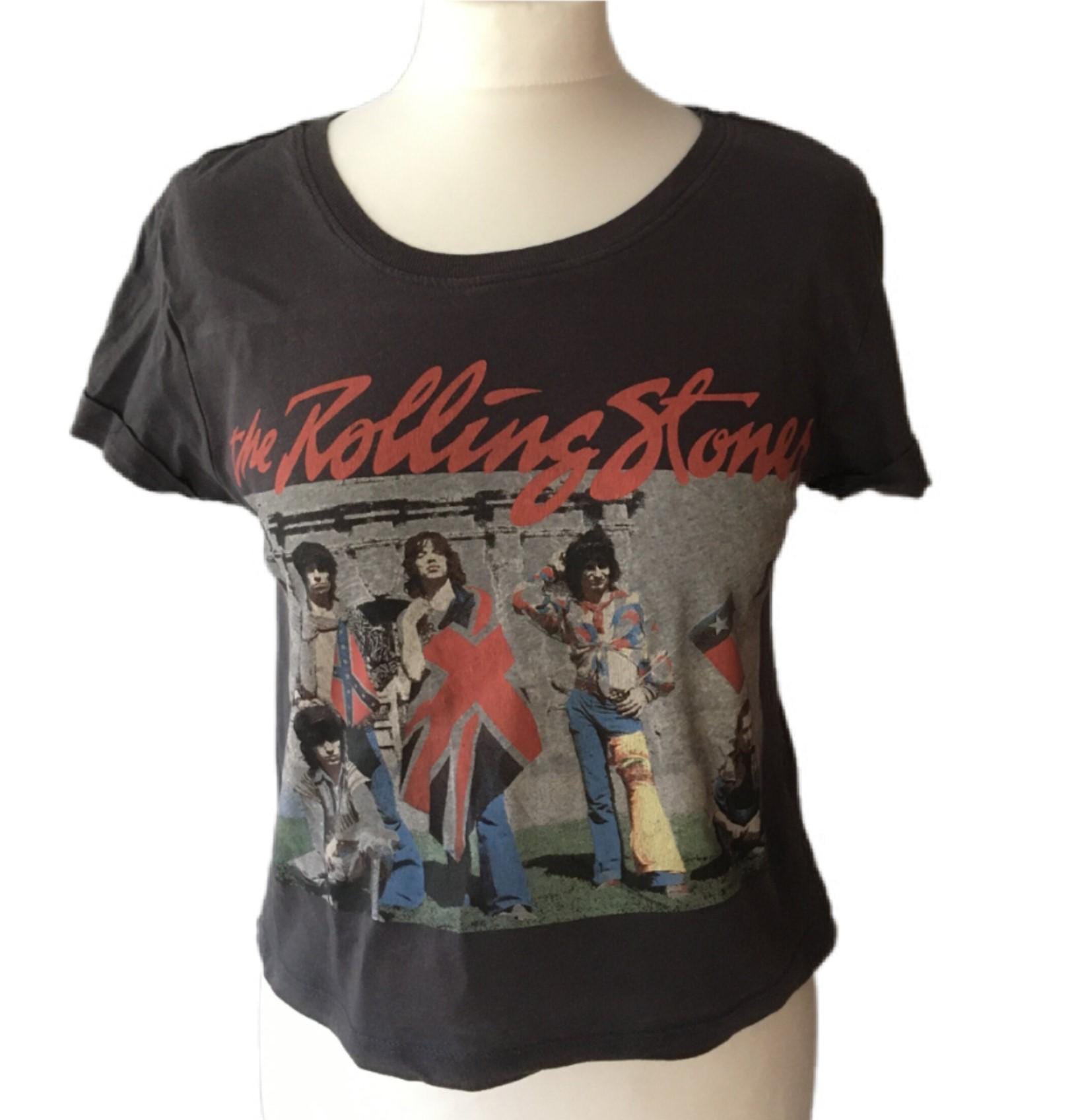 OU Sooners Rolling Stones Crop Tshirt - Ida Red
