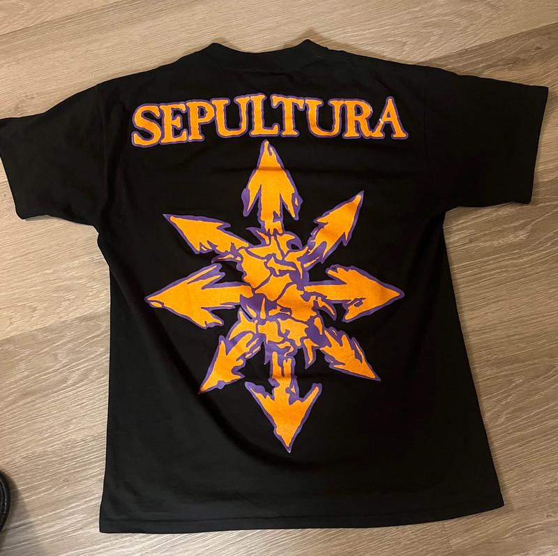 90s SEPULTURA ツアーtシャツ Rare vintage 90s Ministry Sepultura Helmet Live in concert