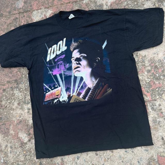 Vintage Single Stitch Billy Idol Charmed Life Tour Shirt, Classic