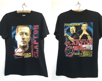 Maglietta di Eric Clapton, maglietta completa del tour di Eric Clapton Robert Randolph, maglietta della band,