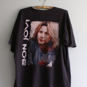 Vintage 1995 BON JOVI Japan Tour Concert Promo Rare L Size