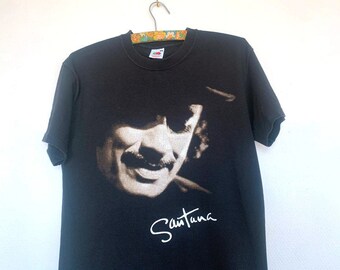 Vintage T-shirt, Size XL, Santana T Shirt, 1980s T Shirt, Concert