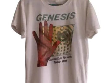 1980 GENESIS Vintage Tshirt Concert Tour Rare Original Rock Band 