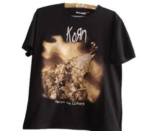 Maglietta vintage Korn, maglietta Korn, maglietta Korn Follow the Leader, maglietta Korn estremamente rara