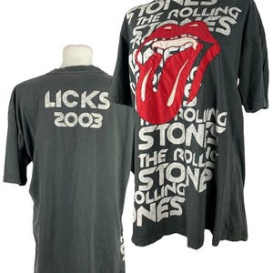 2003 Vintage Rolling Stones Tour T-shirt T-shirt Unique, Embroidered Rolling Stones shirt,  Perfect Gift for Music Fan